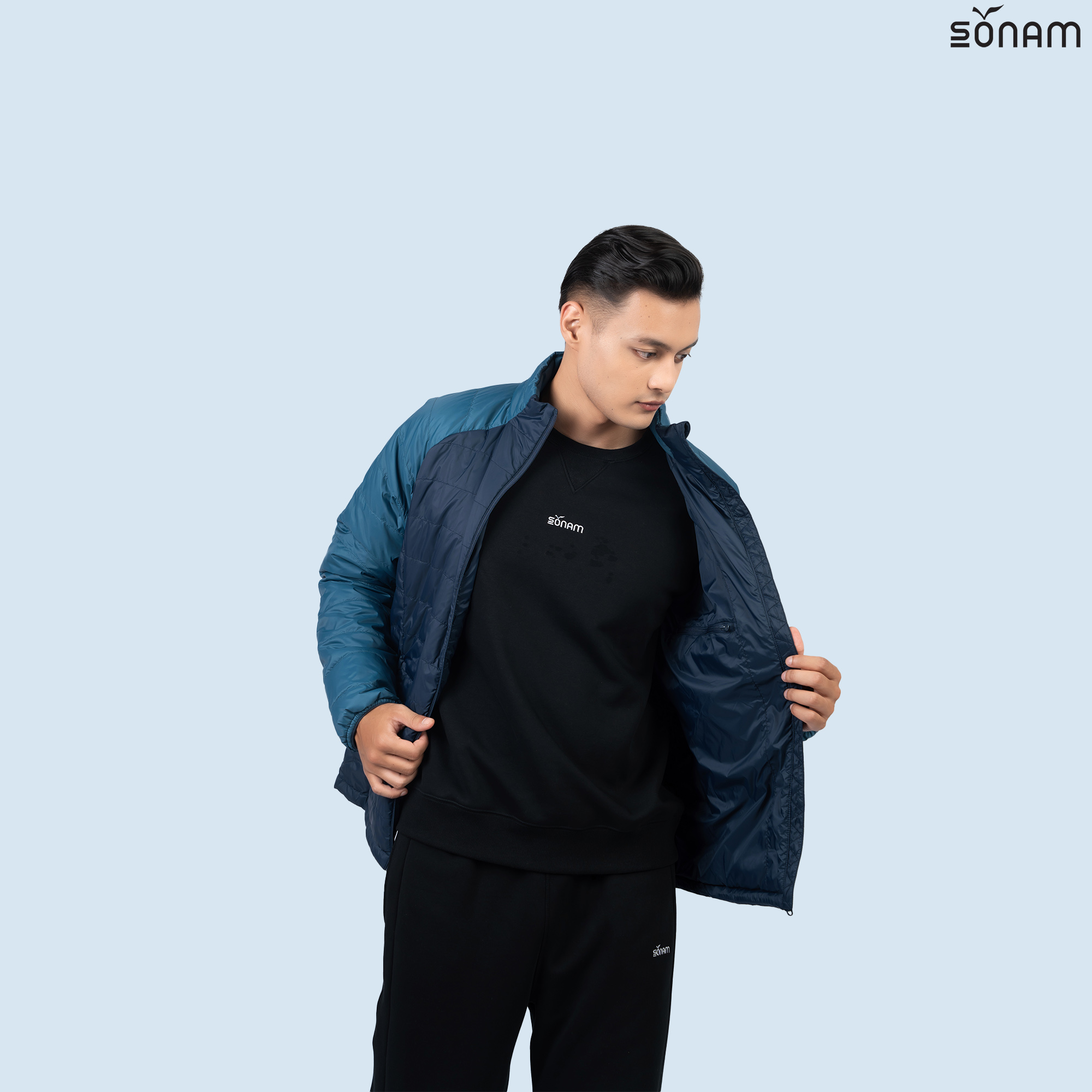 SONAM DRIME MEN'S MATTE TAFFETA 100GSM INSULATED POP JACKET (FW2025) #2727