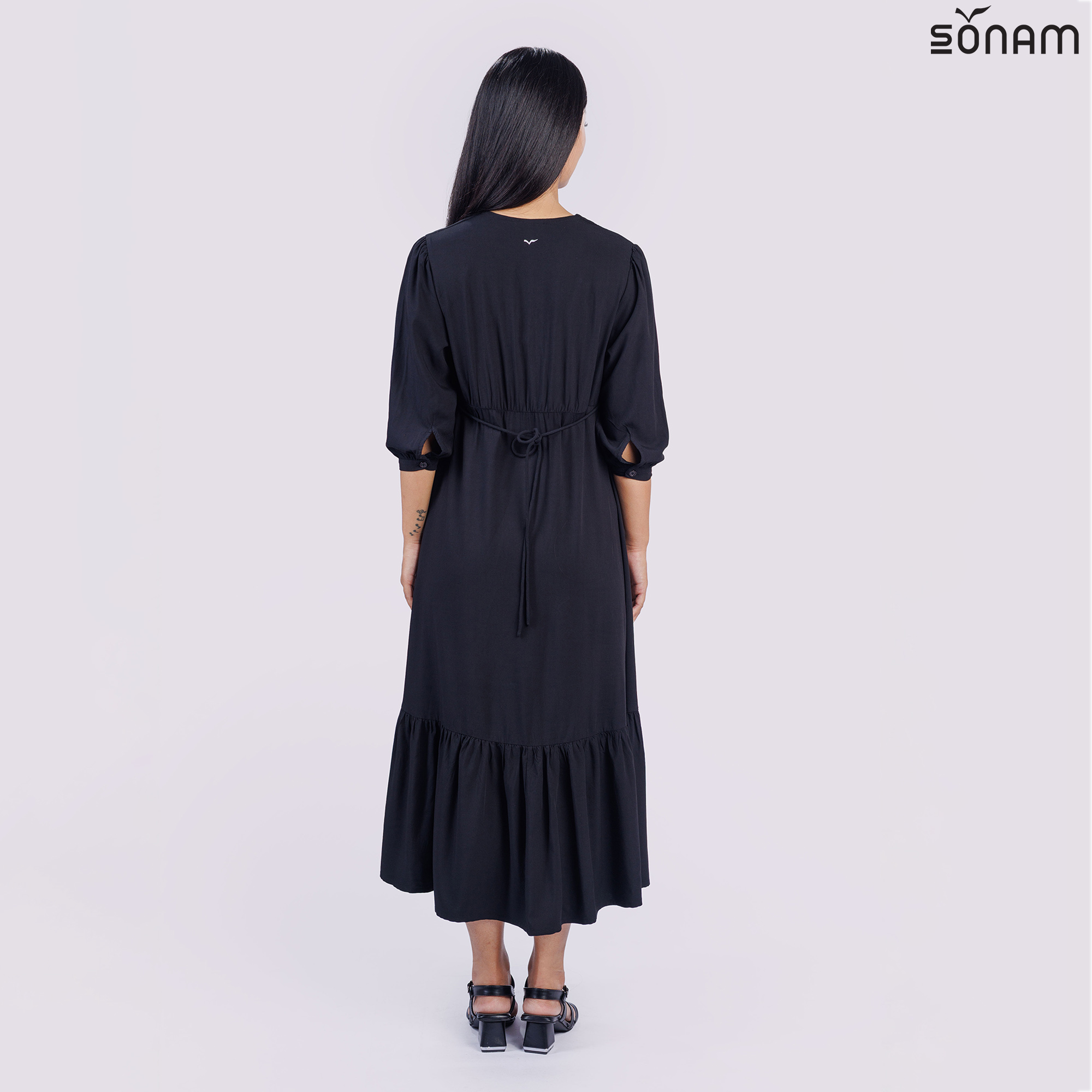 SONAM CHIME WOMEN'S BAMBOO LONG DRESS (SS2025) #2664
