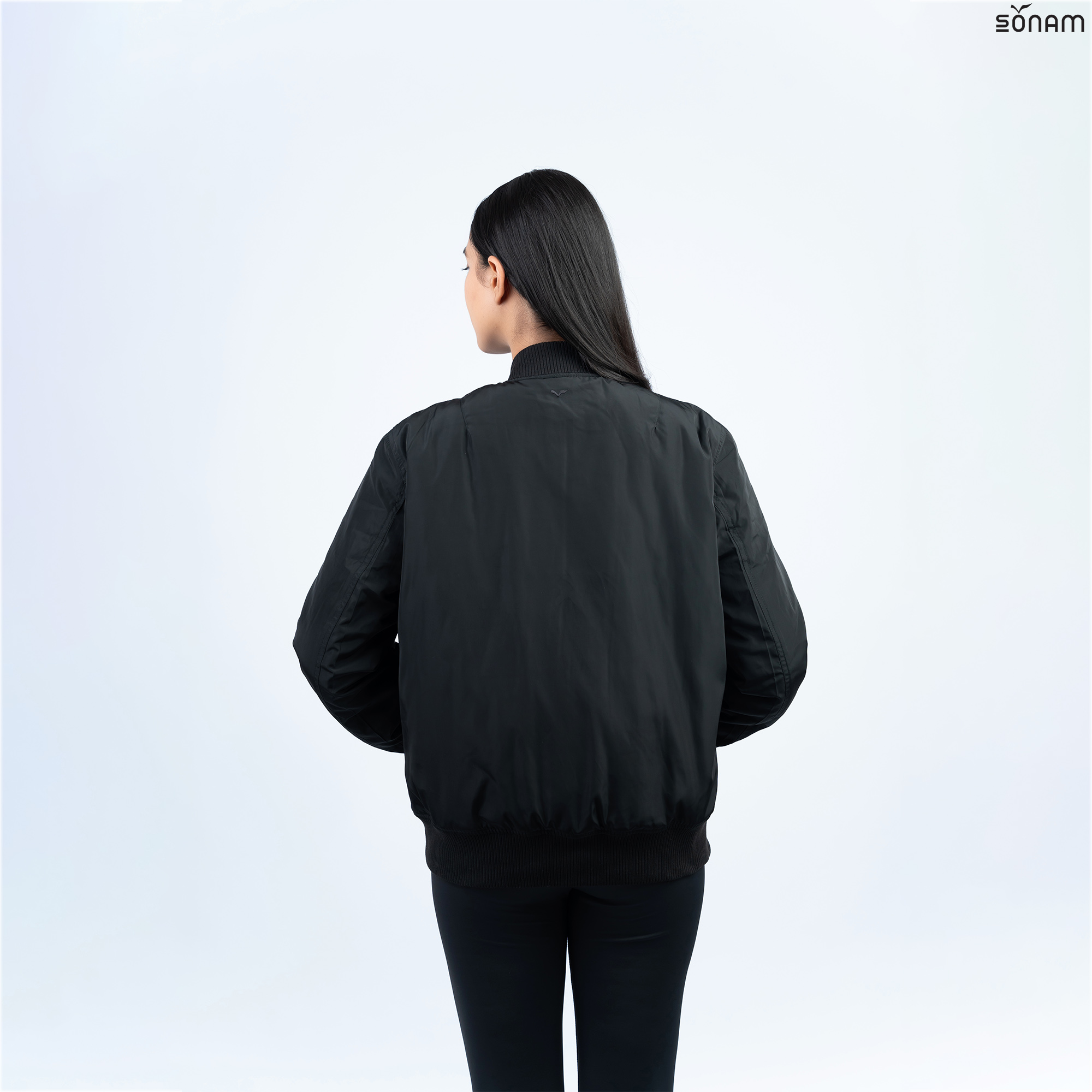 SONAM DRUKPA UNISEX SHINY JAPANESE TAFFETA 150 GSM INSULATED BOMBER JACKET (FW2025) #2774