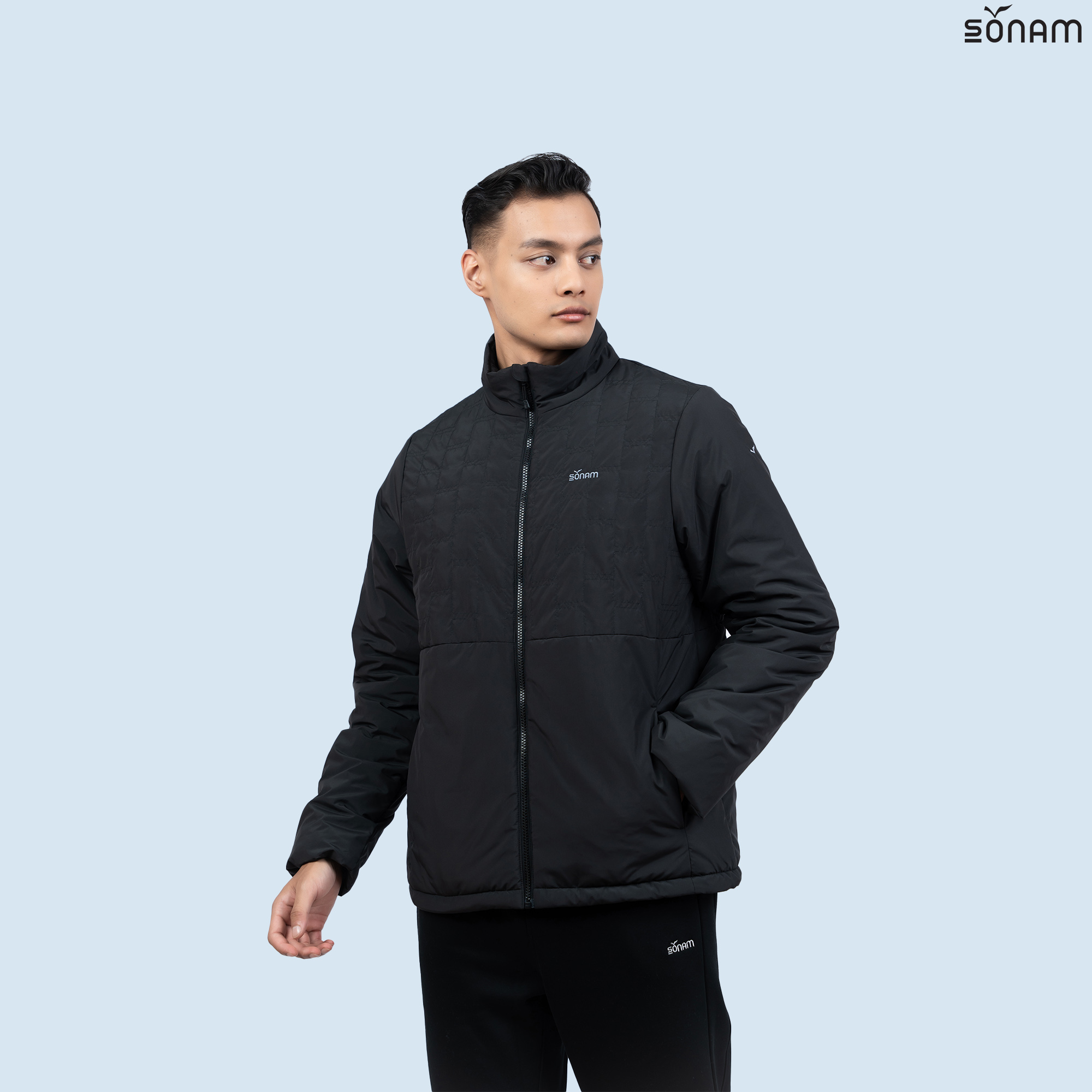 SONAM JIGDREL MEN'S RIBSTOP TAFFETA 75 GSM INSULATED JACKET WITH FUR (FW2025) #2734