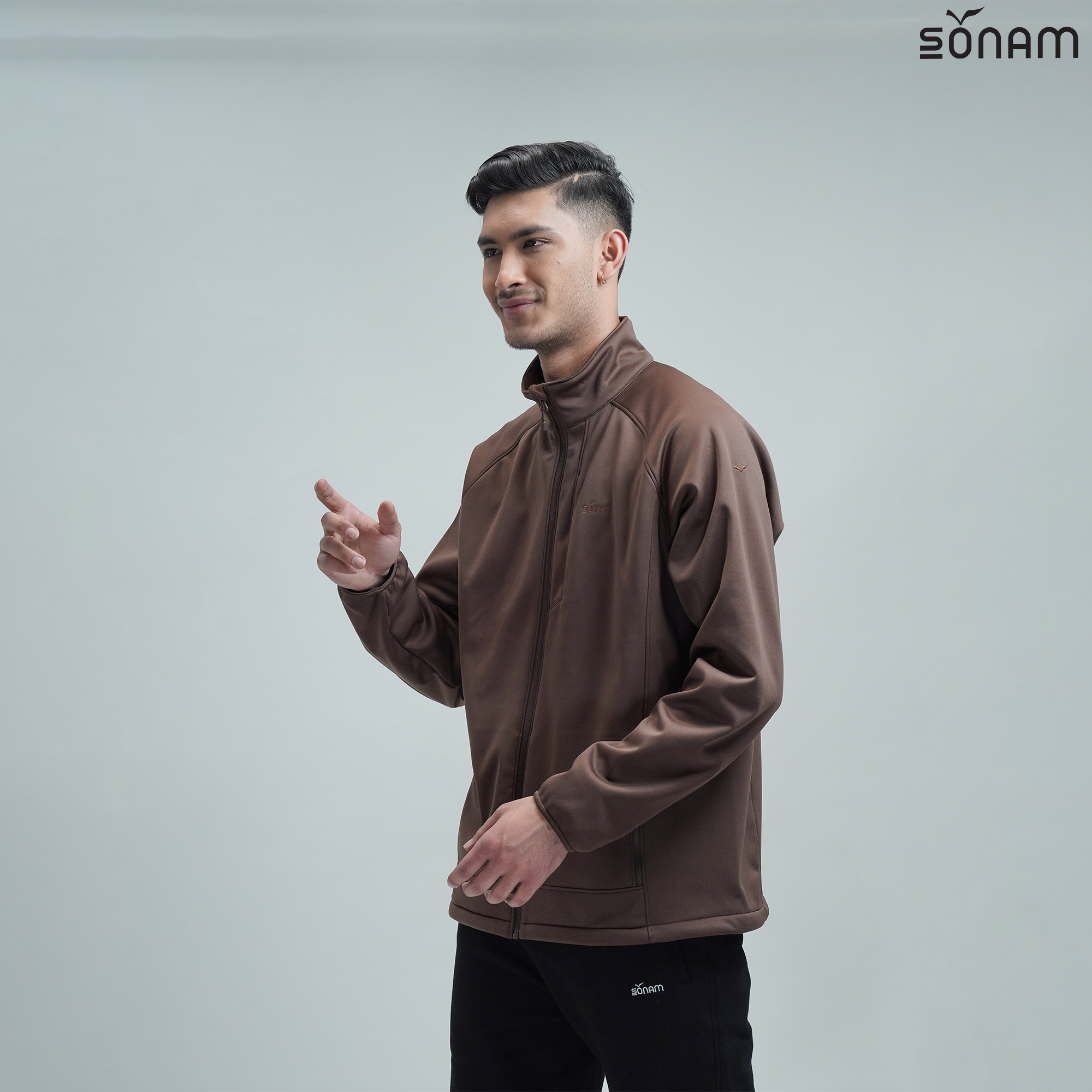 SONAM JAMYANG MENS PLAIN SOFTSHELL JACKET (FW-2022) #1824