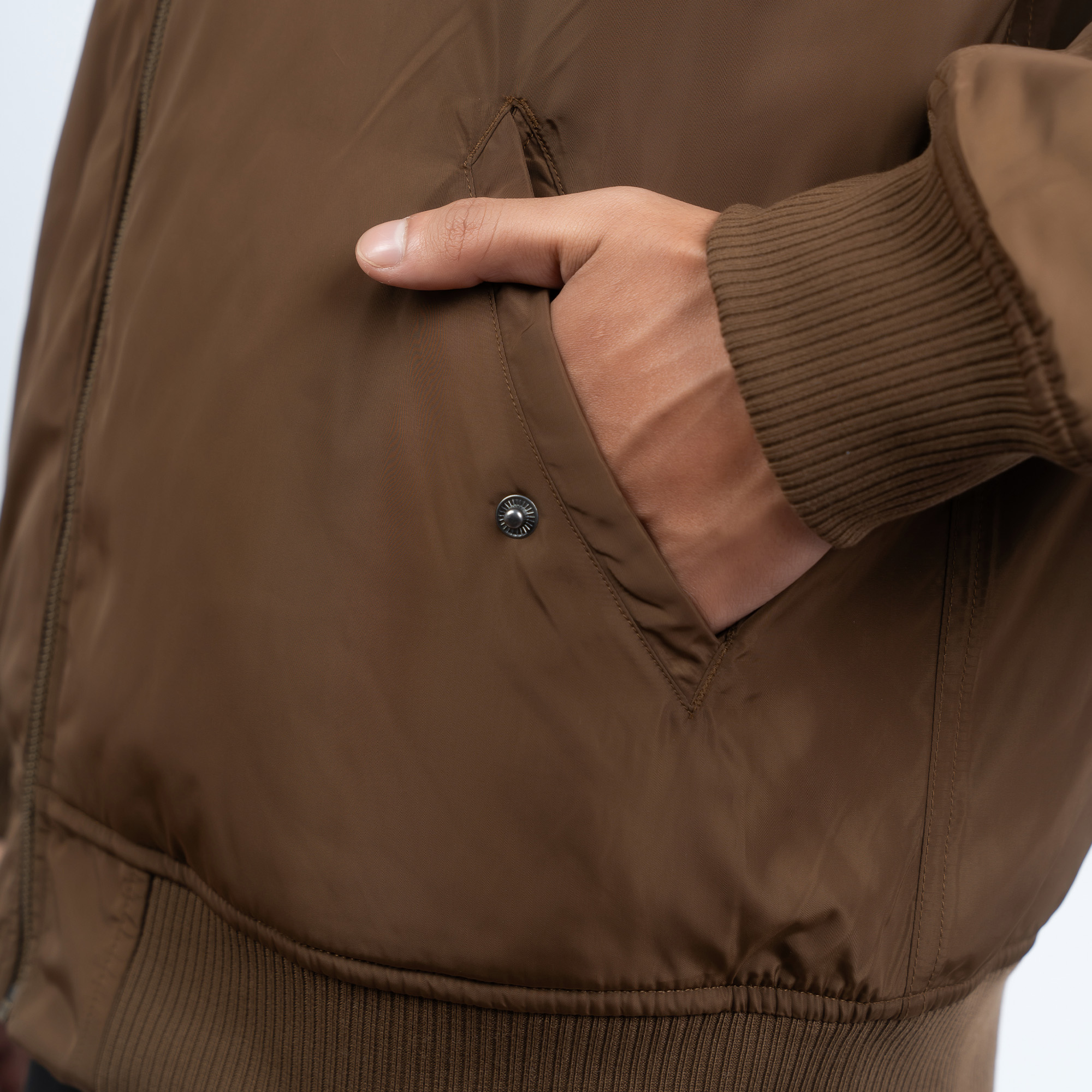 SONAM DRUKPA UNISEX SHINY JAPANESE TAFFETA 150 GSM INSULATED BOMBER JACKET (FW2025) #2774_A