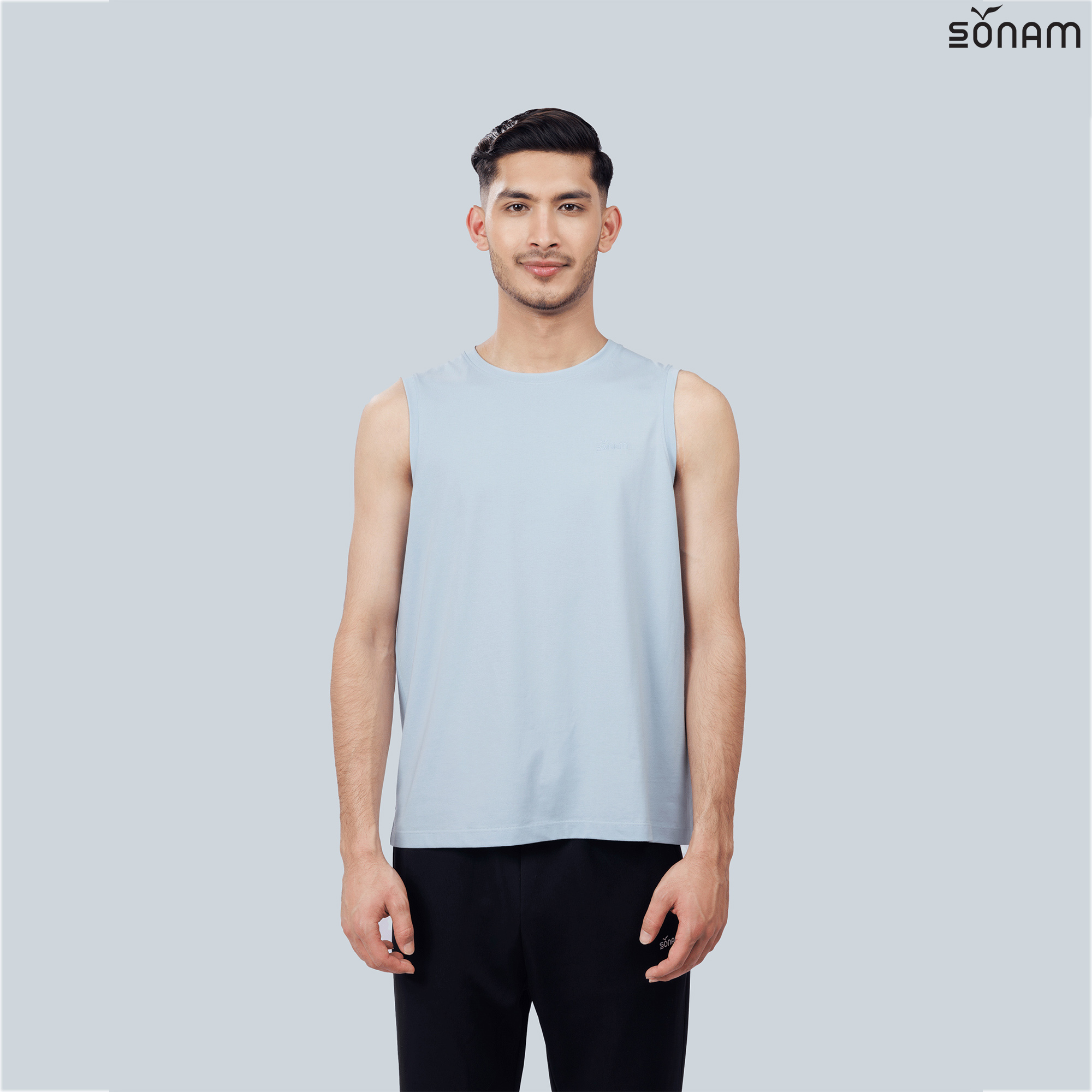 SONAM DAVIS MEN'S COTTON SINGLE JERSEY VEST (SS2025) #2619