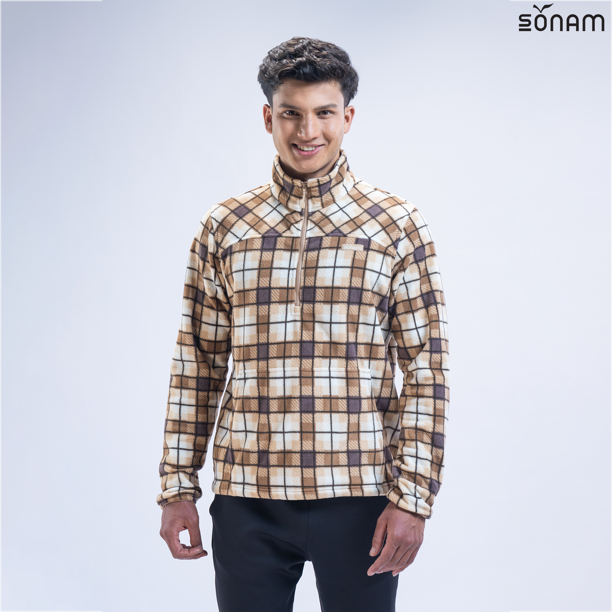 SONAM WANGDAK UNISEX PLAID MICROTOP (FW2023) #2197